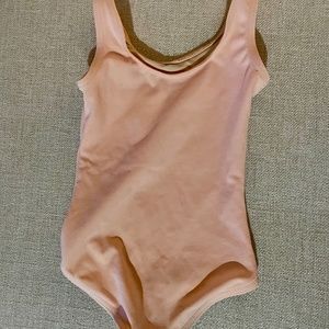 Toddler Capezio pink tank leotard